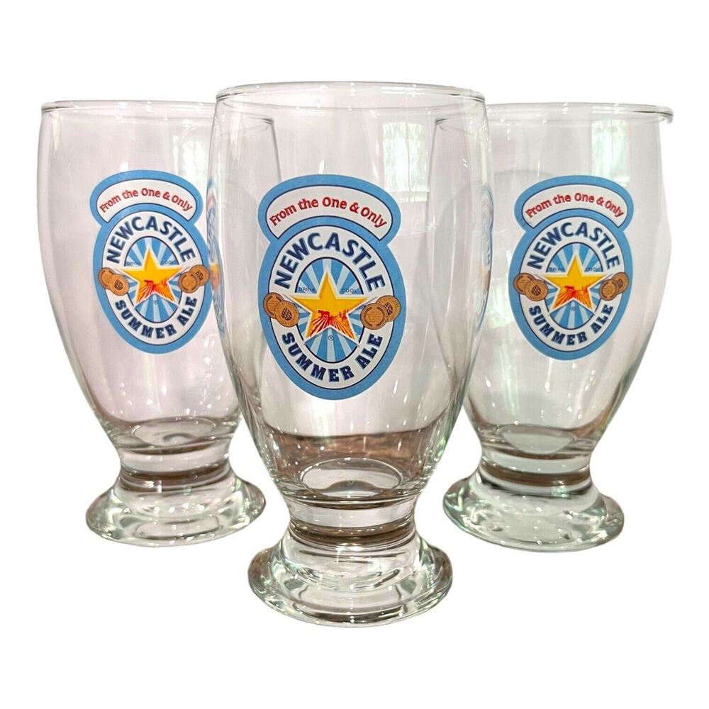 NEWCASTLE Brewing Company Summer Ale Belgian Style Beer Glass The One & Only NEW